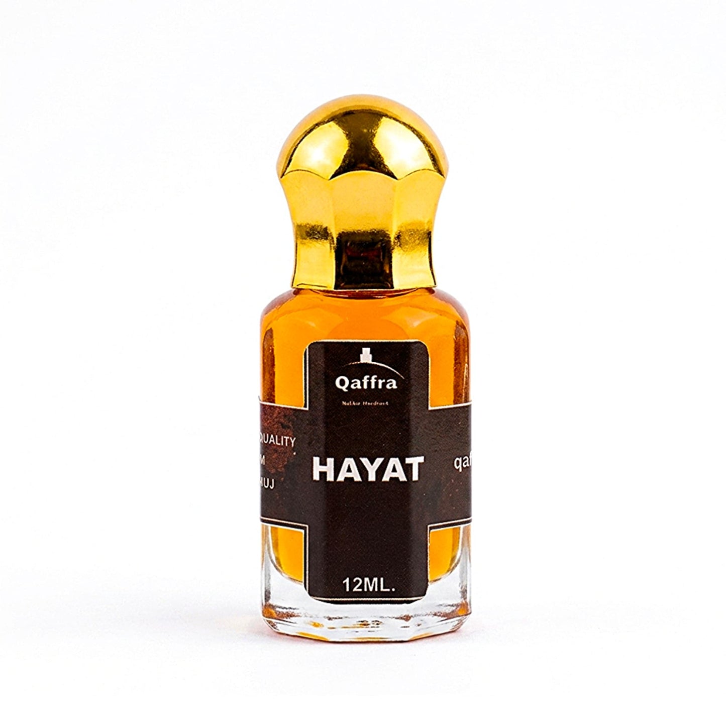 Hayat Attar by Qaffra – Long Lasting | Oud Rose Saffron Perfume Oil |  Crafted In Kannauj