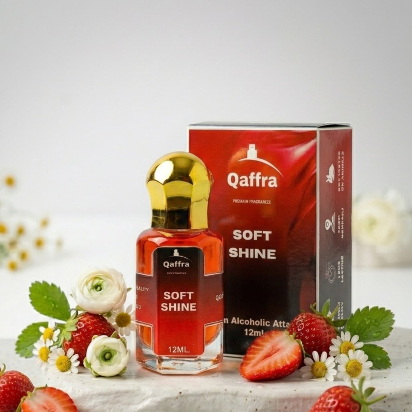 Soft Shine Attar by Qaffra – Long Lasting Berry Floral Perfume Oil | Premium Quality | Crafted In Kannauj