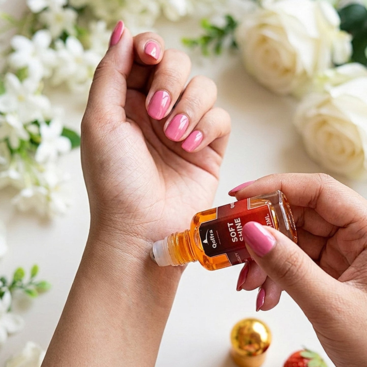 Soft Shine Attar by Qaffra – Long Lasting Berry Floral Perfume Oil | Premium Quality | Crafted In Kannauj