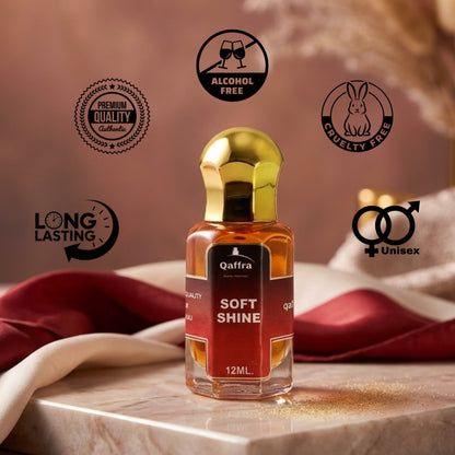 Soft Shine Attar by Qaffra – Long Lasting Berry Floral Perfume Oil | Premium Quality | Crafted In Kannauj